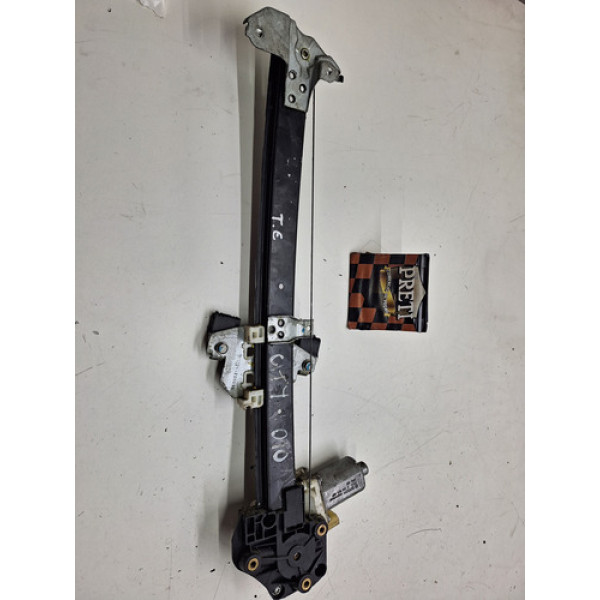 Máquina De Vidro Traseira Esquerda Honda City 2010/2011