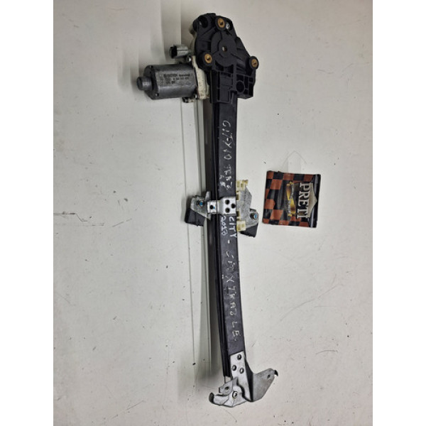 Máquina De Vidro Traseira Esquerda Honda City 2013/2014