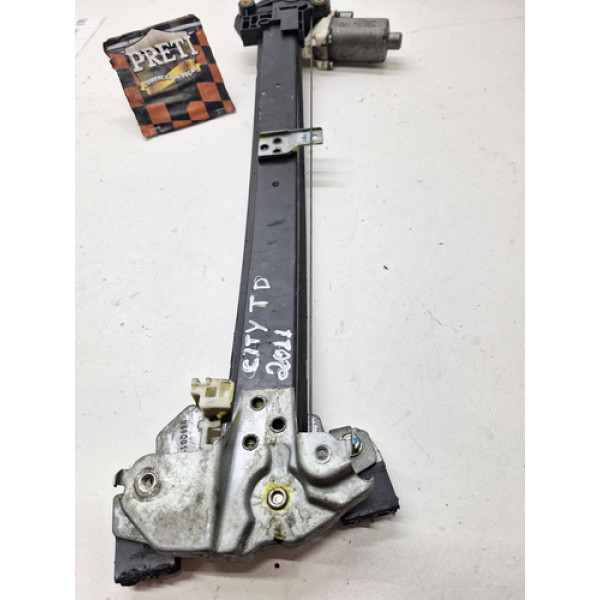 Maquina De Vidro Traseira Direita Honda City 2010