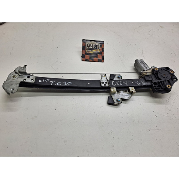 Máquina De Vidro Traseira Esquerda Honda City 2010/2011