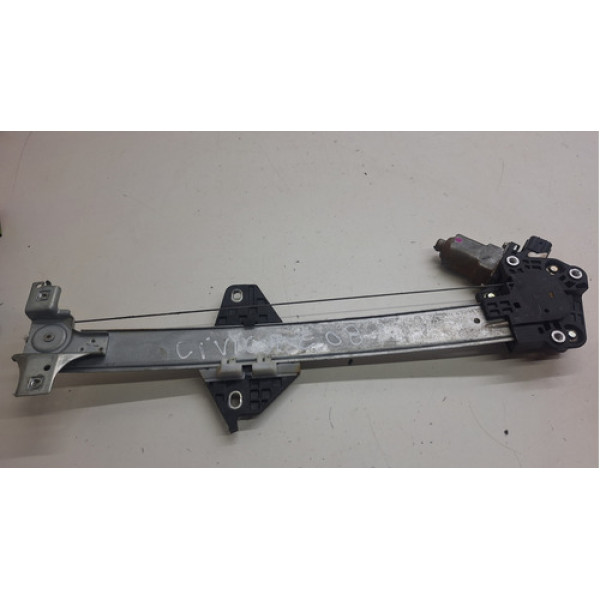 Máquina Vidro Traseira Esquerda Honda Civic 2008 Á 2011