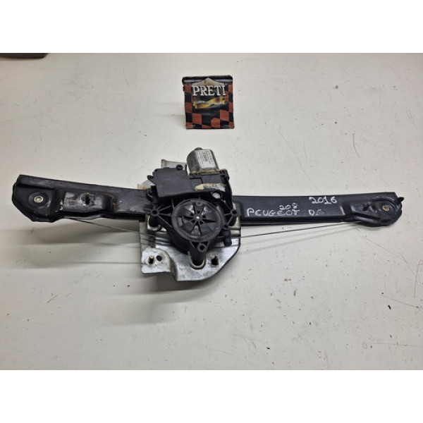 Máquina De Vidro Dianteira Esquerda Peugeot 208 2016/2017