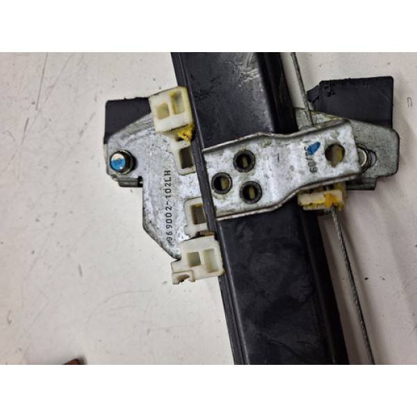 Máquina De Vidro Traseira Esquerda Honda City 2010/2011