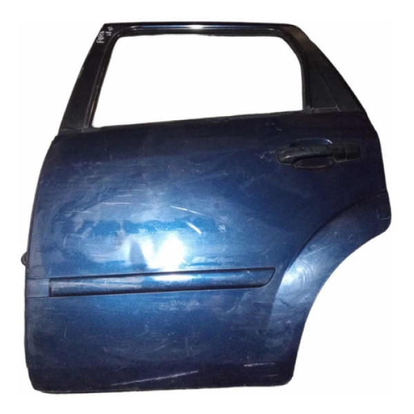 Porta Traseira Esquerda Ford Fiesta 2005 C/detalhe